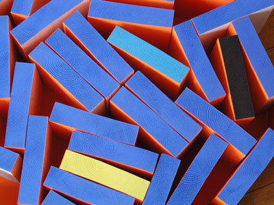 Fleur Bleue sculptures geometriques